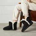 thumbnail image 4 of Women's Fuzzy House Slippers - Knitted Ankle Booties with Plush Fur Lining for Indoor & Outdoor Winter Warmth, 4 of 15