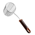 thumbnail image 4 of Elodie Deepened Skimmer Spoon Kitchen Oil Spoon for Frying Cooking Dumplings black handle, 4 of 8