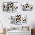 thumbnail image 4 of Designart "Abstract Minimalism in Black, Yellow, and White II" Abstract Shapes Framed Wall Art Set Of 3 - Gold Transitional Frame Gallery Wall Set For Home Decor, 4 of 6