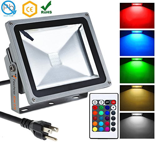 RGB Colour Changing LED Floodlight Outdoor Garden Security Spotlight Waterproof 