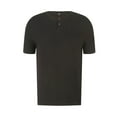 thumbnail image 3 of Men Summer Tops Mens Muscle Slim Shirts Crewneck Longline T Shirt Gym Workout Athletic Shirt Tees With Button Long Sleeve Shirts for Men Sexy Swim Top Full Sleeve Lady Tunic Plain Long Top Black L, 3 of 8
