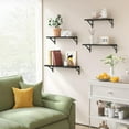 thumbnail image 5 of Assorted Black Wall Shelf Set of 4&nbsp;- YANGLI Multi-Size Floating Shelves for Creating Gallery Walls in Living Room & Bedroom, 5 of 7