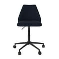 thumbnail image 2 of Novogratz Brittany Office Chair with Casters, Blue Linen, 2 of 11