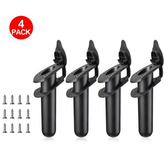 Oture 4 Pcs Durable Lightweight Plastic Flush Mount Boat Fishing Rod Holders