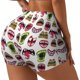 thumbnail image 1 of Balery Halloween Mouth Pantalones cortos de entrenamiento estampados para mujer, sin costuras, ajustados, para gimnasio, yoga, correr, deportes, ejercicio activo, fitness.-Small, 1 of 8