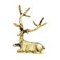 thumbnail image 4 of deevoka Animal Statue Cabinet Artwork Centerpiece Decorative Tabletop Deer Sculpture Dark Gold, 4 of 9