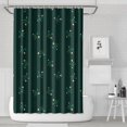 thumbnail image 1 of Ensemble de Rideau de Douche avec Encliquetable, Mignon Trèfle Botanique Chanceux (2) Rideaux de Douche Réutilisables Doublure de Douche, Simple Doublure de Douche en Polyester, 72x72 Pouces, 1 of 4