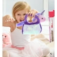 thumbnail image 4 of DolliBu Purple Unicorn Plush Reversible Sequin Pet Carrier Handbag, White Sparkle Soft Stuffed Animal Carrier Toy Purse for Little Girls, Cute Toddler Girl's Pretend Play Unicorn Pet Doll Purse 9 Inch, 4 of 7
