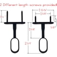 thumbnail image 2 of Desunia Oval Closet Rod Middle Support - Black - 1 Pack, 2 of 3
