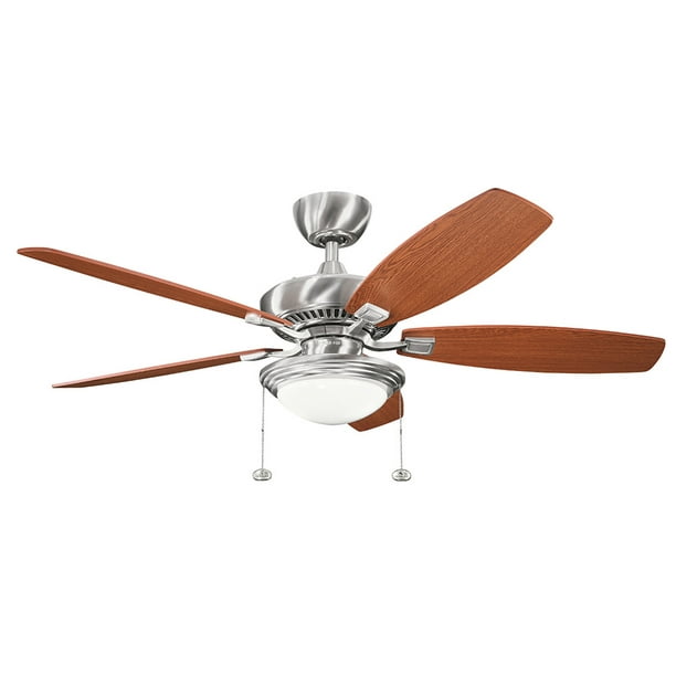 Kichler 300026 Canfield 52 Select Ceiling Fan Stainless Steel Com Kichler 300026 Canfield 52 Select, Canfield Ceiling Fans With Lights