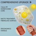 thumbnail image 2 of Pickleball Paddles Set Of 2, Fiberglass Surface, Daisy Floral Print, 4 Balls & Bag, 2 of 5