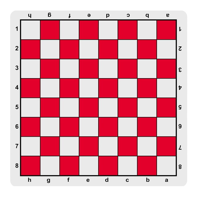 Tapete de ratón para tablero de ajedrez WE Games 50,8 x 50,8 cm, color rojo