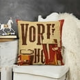 thumbnail image 2 of YINGXI  Rustic Farm Funny Quote Pillow Covers Decorative Vintage Drink Beer Lettering Red Throw Pillow Case Cushion Cover with Words for Home Sofa Bed (Quote Beer) 18x18in, 2 of 5
