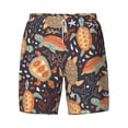 thumbnail image 4 of Lsque Mens Swim Trunks Turtles and Sea Plants Pattern - Bathing Suit Compression Liner - Beach Swim Shorts Swimwear - (S-3XL) - Stretch Quick Dry -Large, 4 of 9