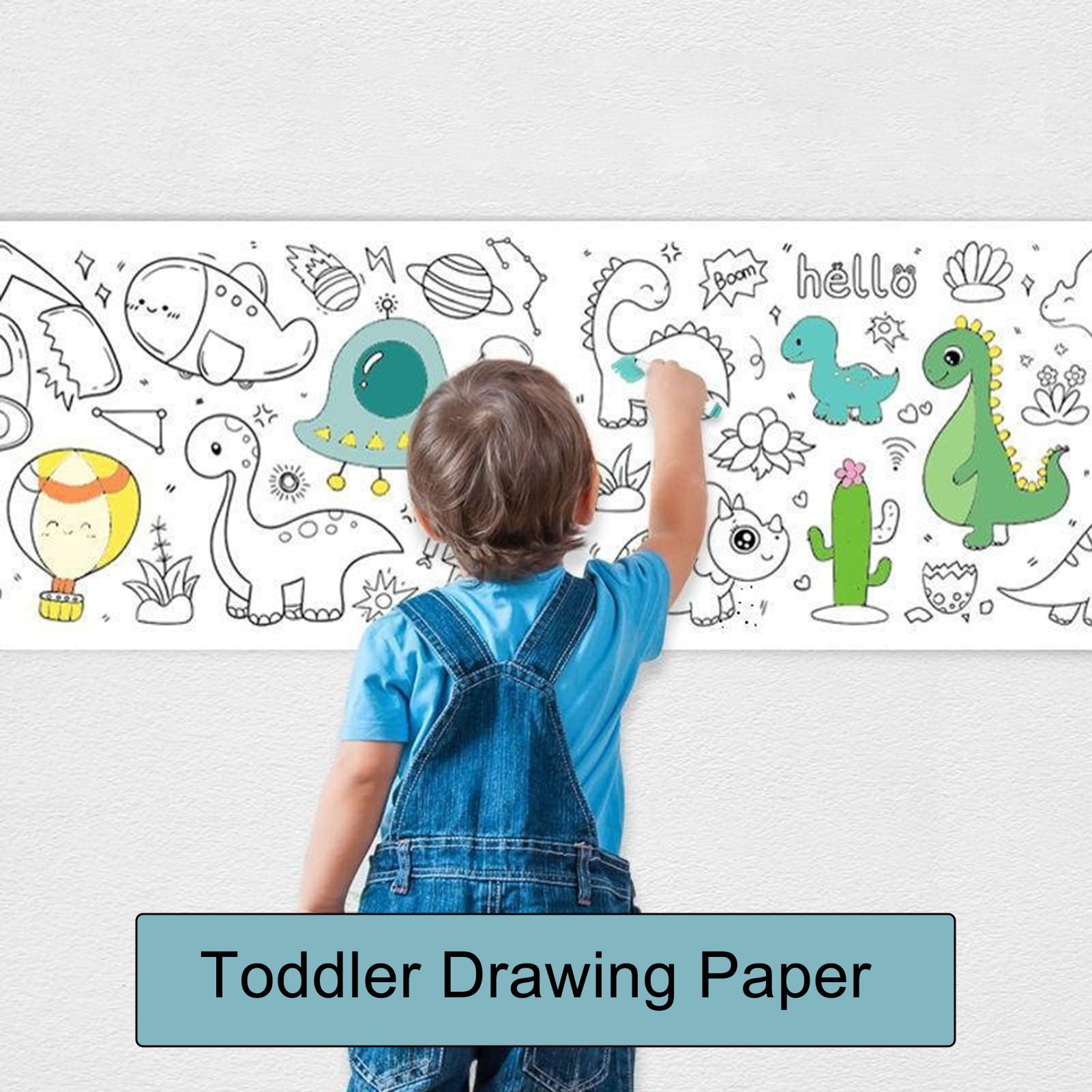 harmtty Toddler Drawing Paper Exquisite Pattern Self Adhesive