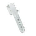 thumbnail image 3 of Over-The-Panel Double-Garment Hook, Satin Aluminum/chrome | Bundle of 5 Each, 3 of 3