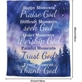 thumbnail image 3 of Throw Blanket, Soft Fleece Compassion Blanket with Inspirational Thoughts and Prayers, Ideal as a Gift for Girls, Men, Women 50x60 Inch, 3 of 6