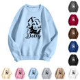 thumbnail image 2 of JCCXIN Vintage Dolly Sweatshirt for Women Parton Memorial Sweatshirts Retro Country Singer Graphic Pullover Casual Fall Outfits, 2 of 4