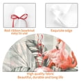 thumbnail image 4 of Lsque Tropical With Flamingos Print Christmas Tree Skirt, Tree Skirt with Ties or Velcro, Perfect for Holiday Decorations, Halloween, and New Year-36", 4 of 7