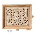 thumbnail image 2 of Laberinto de juguete, tablero de laberinto de madera para personas mayores, tablero de laberinto de juguete, tablero de laberinto de madera, confiabilidad excepcional, 2 of 14