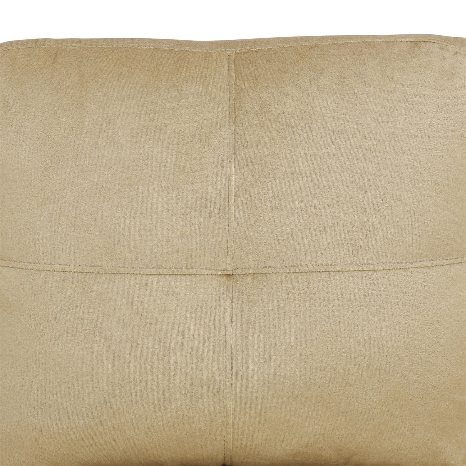 Hommoo L Shaped Couch Set Sectional Sofa, Flannel Living Room Furniture Set, 4-Seat Couches and Sofa for Home, Apartment, Dorm, Beige(No Ottoman)