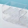 thumbnail image 4 of Lttoisl Stackable PET Refrigerator Cup Holder, Clear Acrylic Wine & Water Bottle Storage Rack, Space Saving Organizer for Kitchen & Pantry, 1/2/3 Grid Options, 4 of 8