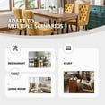 thumbnail image 7 of Tzicr Tufted Dining Chairs Set of 4, Upholstered Dining Chairs with Nailhead Back, Nailhead Trim, Velvet Dining Chairs for Kitchen/Bedroom/Dining Room(Gold), 7 of 7