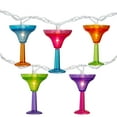 thumbnail image 2 of Northlight Margarita Glass Indoor Outdoor Patio Light Set - 9' White Wire - 10ct, 2 of 5