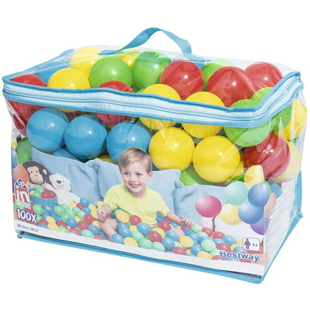 UP IN & OVER Splash & Play 100 Play Balls, 100 high quality plastic balls in carry bag By (Best Way To Carry Your Keys)