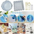 thumbnail image 4 of Fruits Trays Resin Moulds Silicone Cake Stand Mould For Resin Round Casting Mould For Dessert,Irregular Large Coaster Resin Cupcake Stand Moulds For Home Party Decoration Diy, 4 of 9