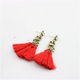 thumbnail image 4 of Pendientes Borlas con Bohemio de Moda para Mujer rojo Yuyangstore Pendientes étnicos de la borla, 4 of 8