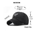 thumbnail image 7 of FADAACAI Baseball Cap Hat Hat Baseball Adjustable Cap Sun Women Washable Cotton Beach Outdoors Fashion Visors Men'S Hats & Caps Running Hat Black One Size Clearance！, 7 of 7