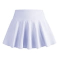 thumbnail image 6 of Girls Tennis Skirts with Pockets Athletic Uniform Skorts White High Waisted Sports Golf Running Skirt with Shorts 13-14 Years, 6 of 6