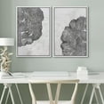thumbnail image 4 of IDEA4WALL Framed Canvas Print Wall Art Retro Tree Rings Pattern Rustic Illustrations Vintage Wood Ring Digital Art Wall Decorative Contemporary for Living Room, Bedroom, Office - 24"x36"x2 White, 4 of 5