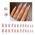 thumbnail image 1 of WIFKLSIIPG False Nail Color Matching Corrugated Nail Paste Wave Nail Patch Multi Color Wearing Removable False Nail Popular Various Sizes Glue 2ml, 1 of 7
