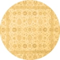 thumbnail image 1 of Ahgly Company Indoor Round Oriental Brown Traditional Area Rugs, 7' Round, 1 of 4