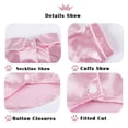 thumbnail image 5 of Camisa para perro MEEYI, ropa de dormir suave de seda con solapa, rosa M, 5 of 5