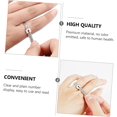 thumbnail image 4 of 10Pcs Ring Ruler US Size Ring Gauge Finger Size Measuring Rings UK Ring Gauge Ring Size Ruler Rings Sizing Tools Ring Measuring Men Ring Jewelry Man White Soft Plastic U.K., 4 of 5