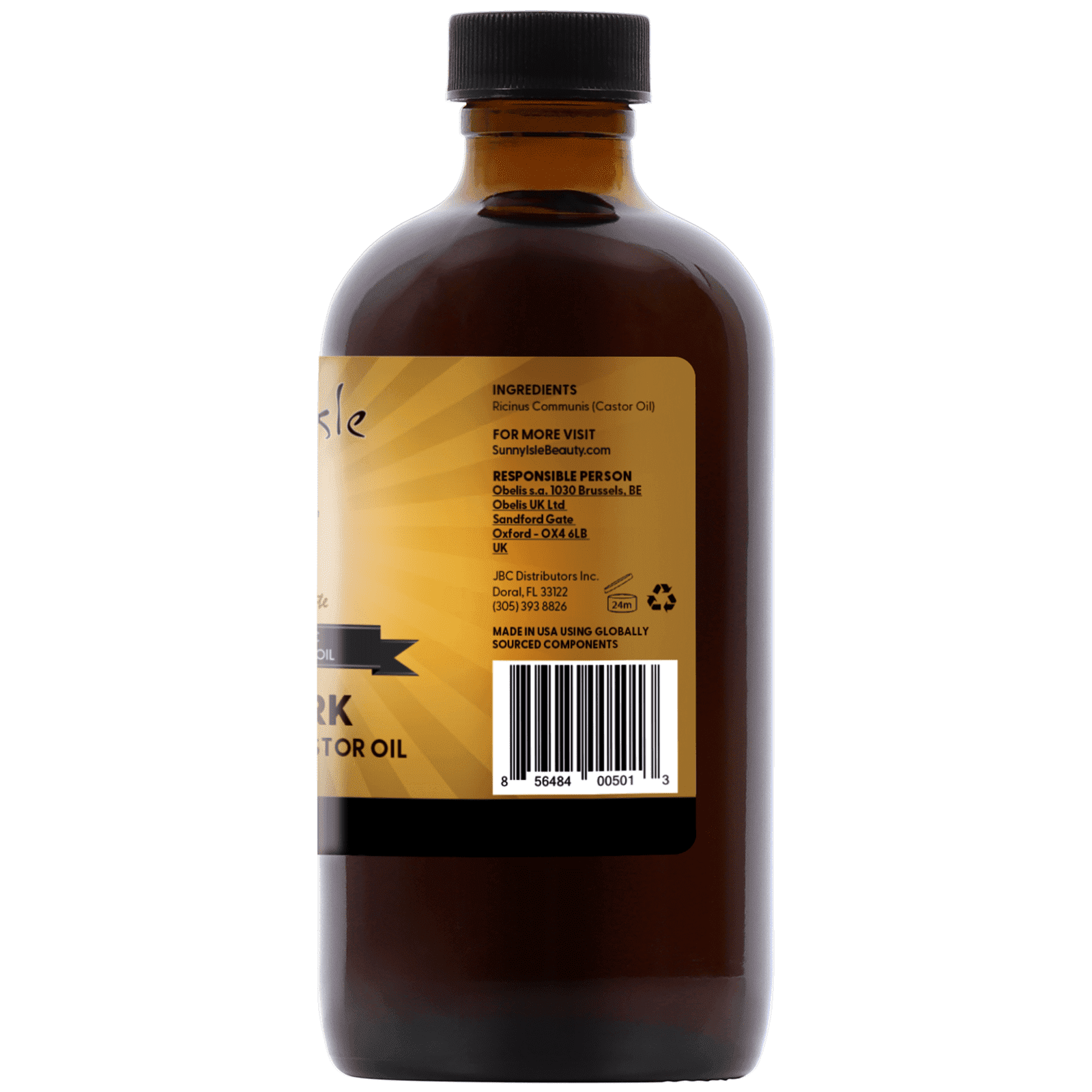 Sunny Isle Extra Dark Jamaican Black Castor Oil, 8 oz