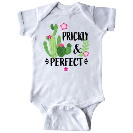 

Inktastic Cactus Prickly and Perfect with Pink Flowers Gift Baby Boy or Baby Girl Bodysuit