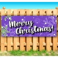 thumbnail image 2 of Merry Christmas 13 oz Banner | Non-Fabric | Heavy-Duty Vinyl Single-Sided With Metal Grommets, 2 of 5