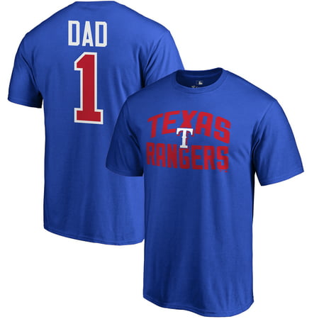 Texas Rangers Fanatics Branded 2019 Father's Day Big & Tall #1 Dad T-Shirt -
