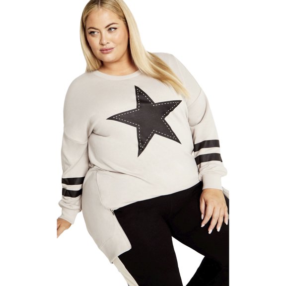 Avenue Women's Plus Size You're A Star Sweater