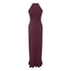 thumbnail image 5 of Vestido largo sin mangas con volantes y abertura para mujer - Vestido de noche sexy con abertura, poliéster-spandex, S-XXL, 5 of 5