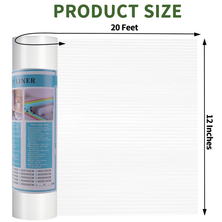 Fabulas Non-Slip Shelf Liner, 12" x 20', Waterproof photo 6
