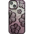 thumbnail image 7 of Chrome Plating Electroplated Glitter Bling Flower Floral Print Compatible with iPhone Case (Gold,iPhone 15 Plus), 7 of 7