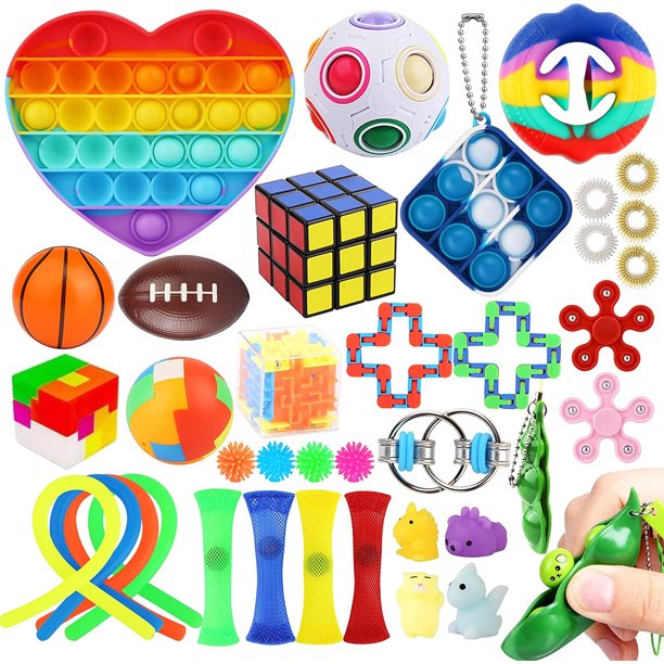 37pcs Fidget Toys Bundle Fidget Toys Sets, Stress Relief Balls Sensory