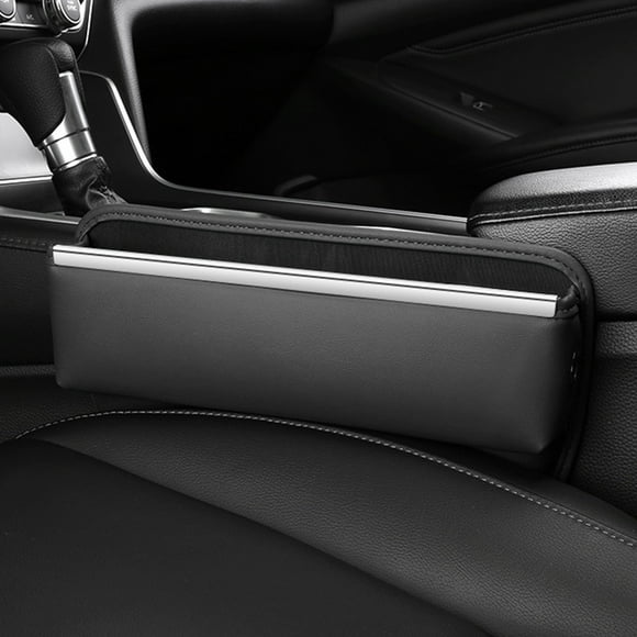 Aqestyerly Boîte Organisatrice de Siège Auto, Sac de Rangement Multifonctionnel pour Console Latérale, Support de Poche Intérieure pour Téléphones, Lunettes de Soleil et Essentiels