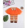 thumbnail image 5 of Mi Primer Día De Acción De Gracias, Ropa Para Bebés Recién Nacidos, Mameluco, Falda Corta Con Tutú Con Lazo Superior Y Conjunto De Vestido Con Diadema (9-12 Meses), 5 of 5