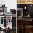 thumbnail image 3 of Hweilai Cordless Luxury Restaurant Battery Operated Touch Rechargeable Table Lamp Light LED, 3 of 6